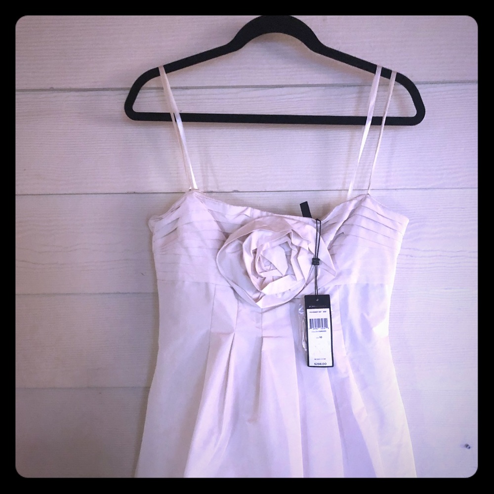 BCBG MaxAzria Cream/Tan Dress BRAND NEW 10